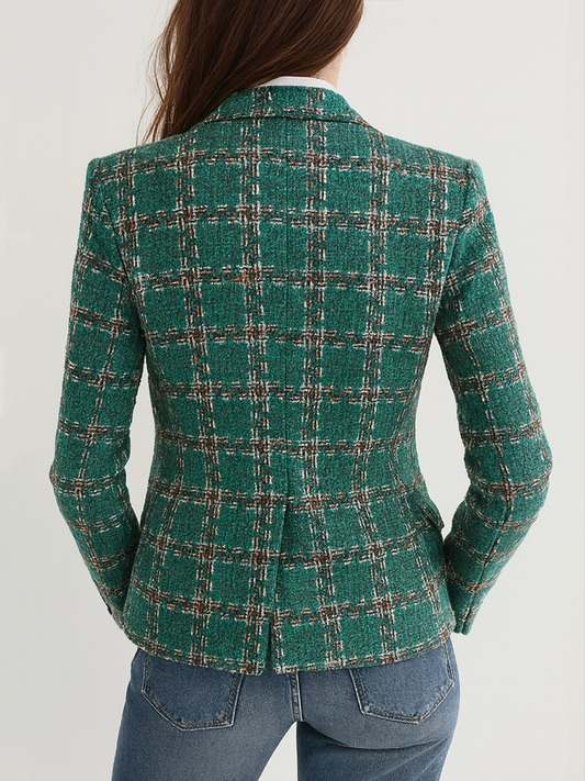 Vintage Plaid Blazer