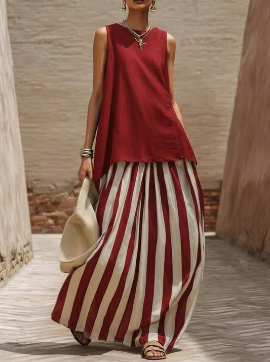 Marisa - Elegant Sleeveless Set